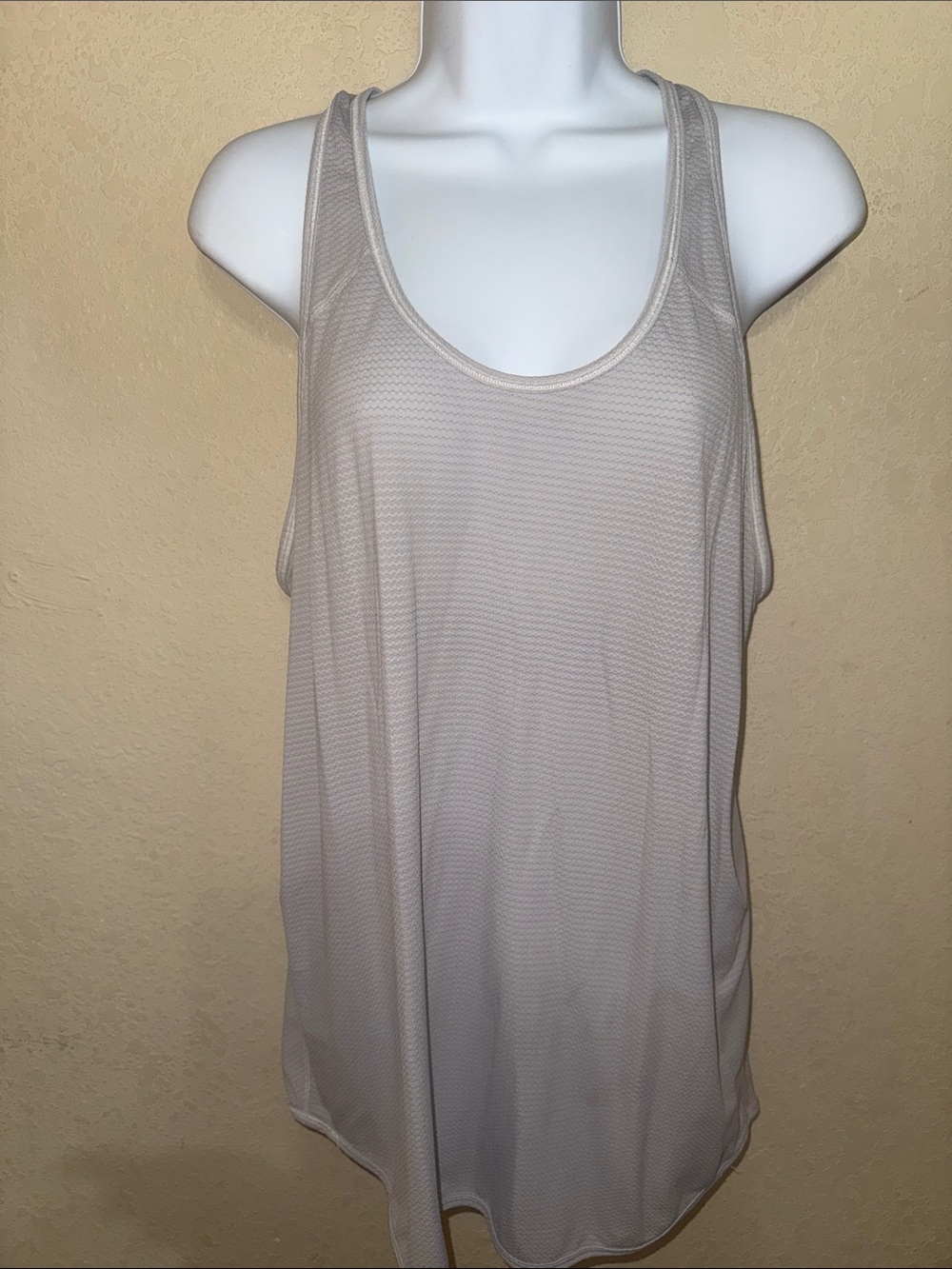 lululemon athletica essential tank gray Scoop Neck Racerback Tank